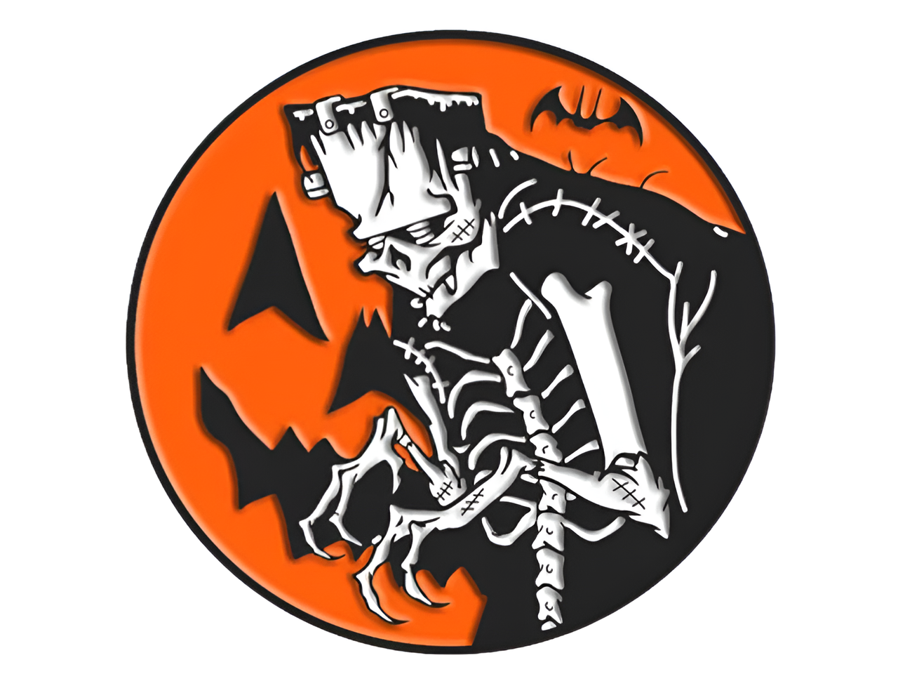 Toxictoons Pumpkinstein Full-Color Enamel Pin