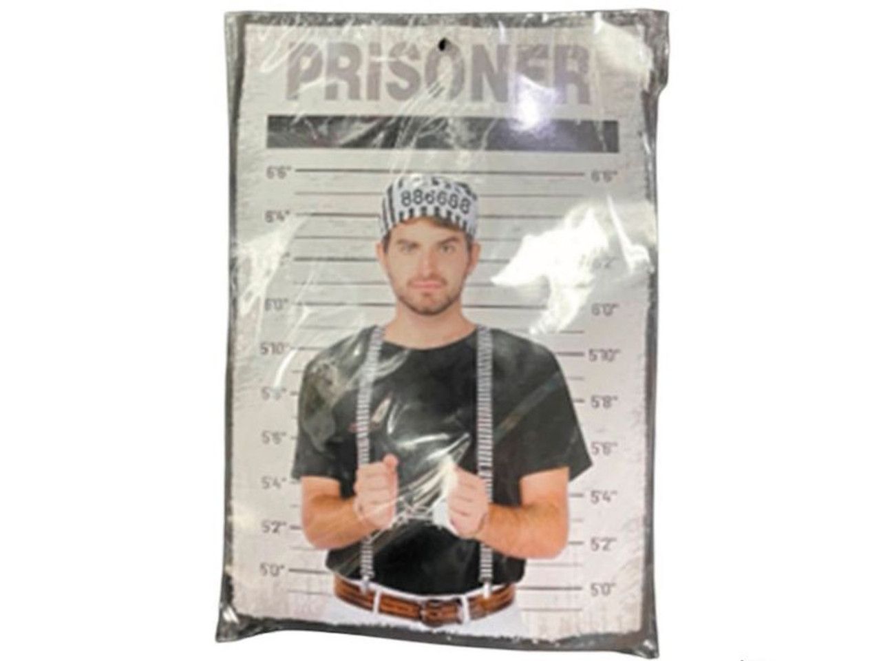Prisoner Costume Accessory Kit - 3 Pc