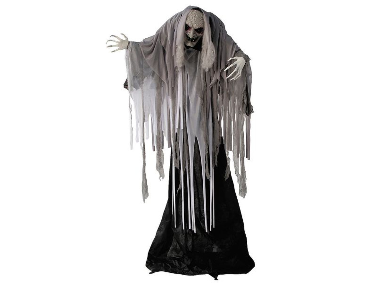 5.5ft animated Halloween reaper with glowing eyes