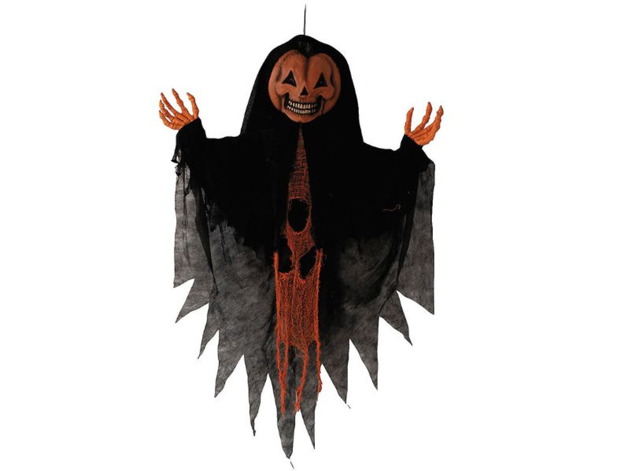 Shaking Hanging Orange Pumpkin Man - 47 1/4"