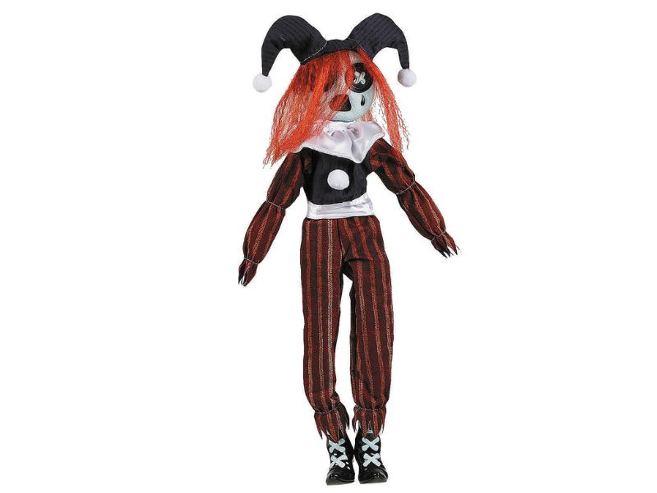 24 inch hanging witch doll in black and purple