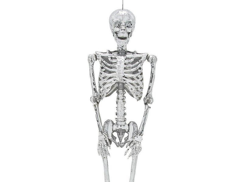 5 Ft Posable Skeleton - Disco Halloween Decoration