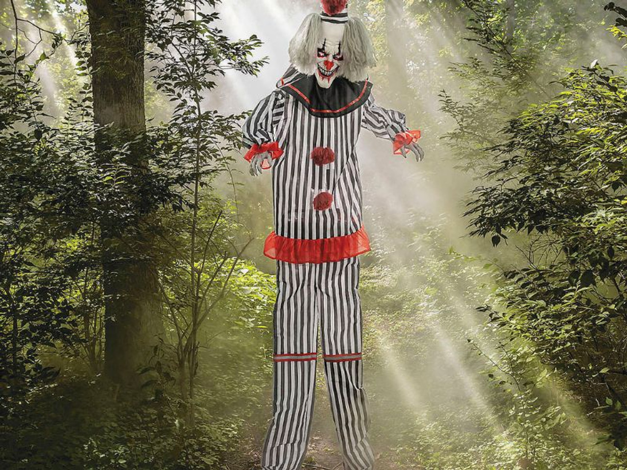 8 Ft 2 Clown - Light-Up Lifting Prop for Halloween