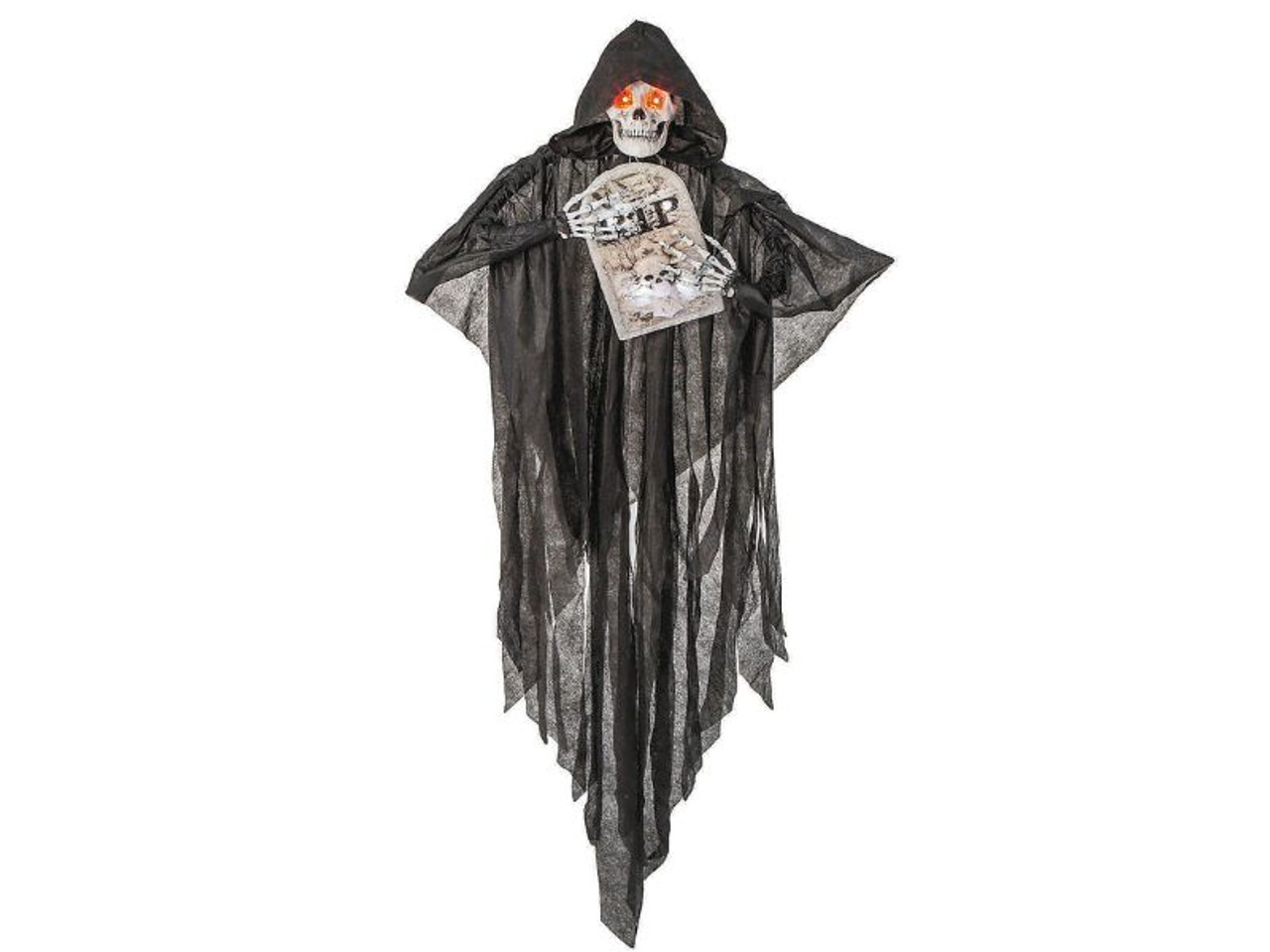 5 Ft 2 In Sonic Hanging Skeleton Reaper with Tombstone