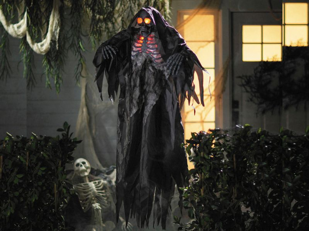 Grim Reaper - 5 Ft. 4 In - Hanging Light-Up Halloween Prop