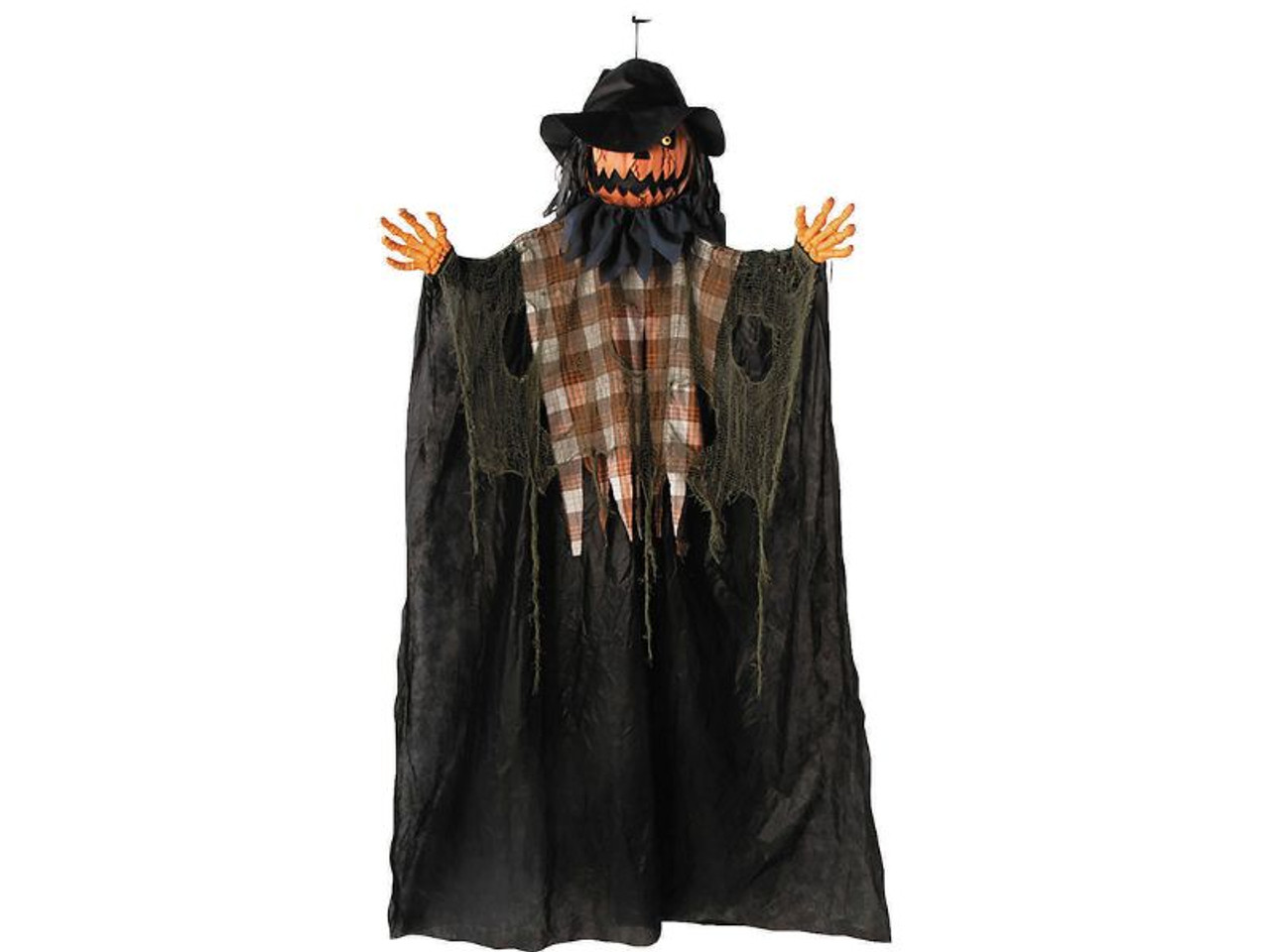Animated Pumpkin Man - 6 Ft - Hanging Halloween Decoration
