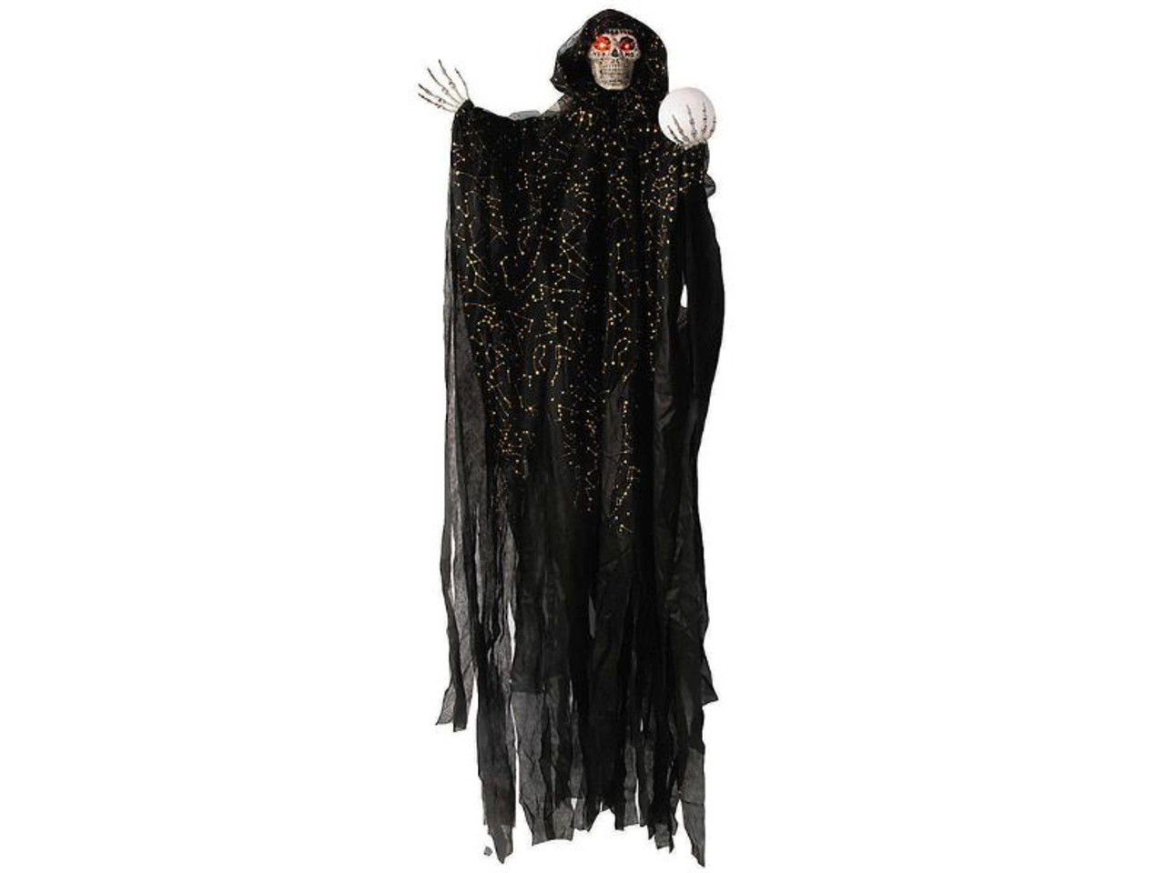 Hanging Skeleton Witch - 6 Ft. - Light-Up Constellation Decoration