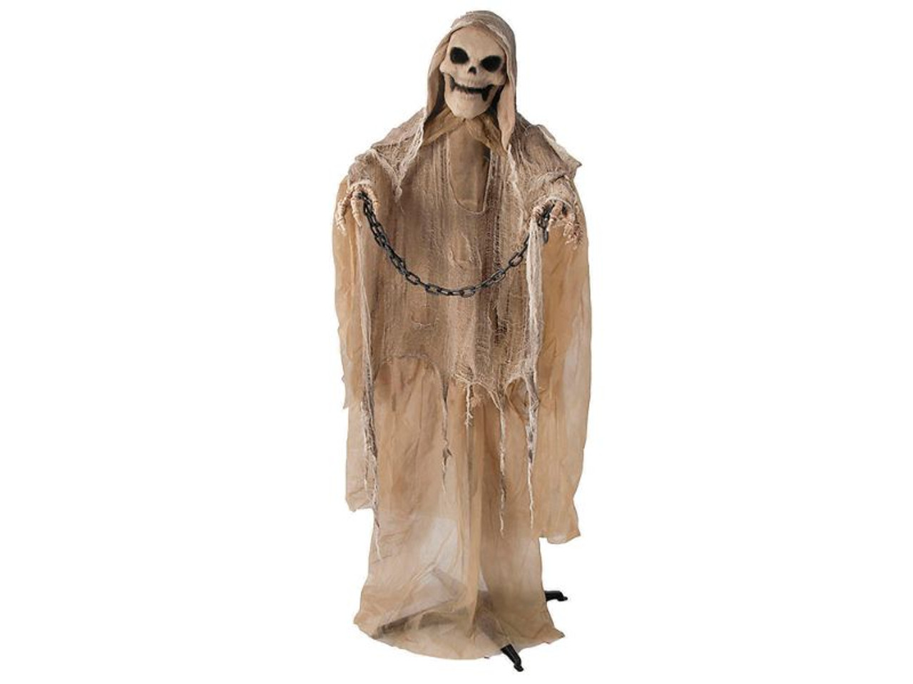 Animated Reaper - 5 Ft. 5 In - Halloween Prop with Chain