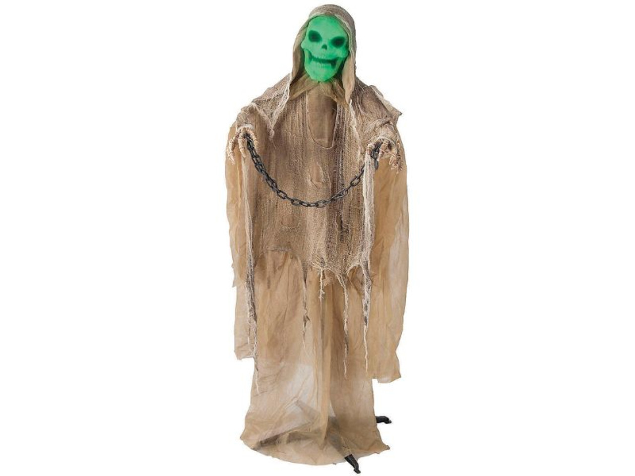 Animated Reaper - 5 Ft. 5 In - Halloween Prop with Chain