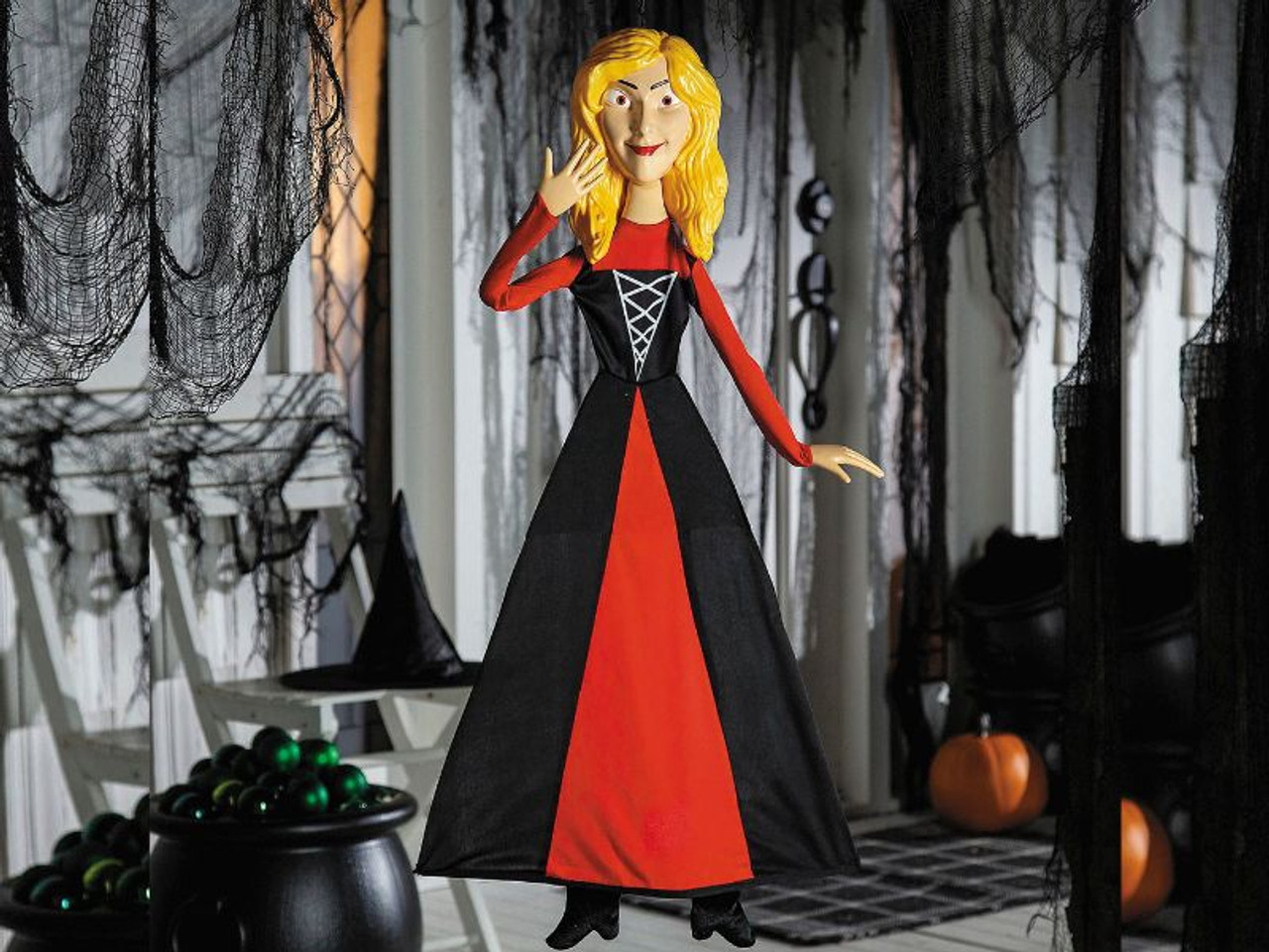 Sarah Sanderson Hanging Witch - 34 In - Posable Halloween Decoration
