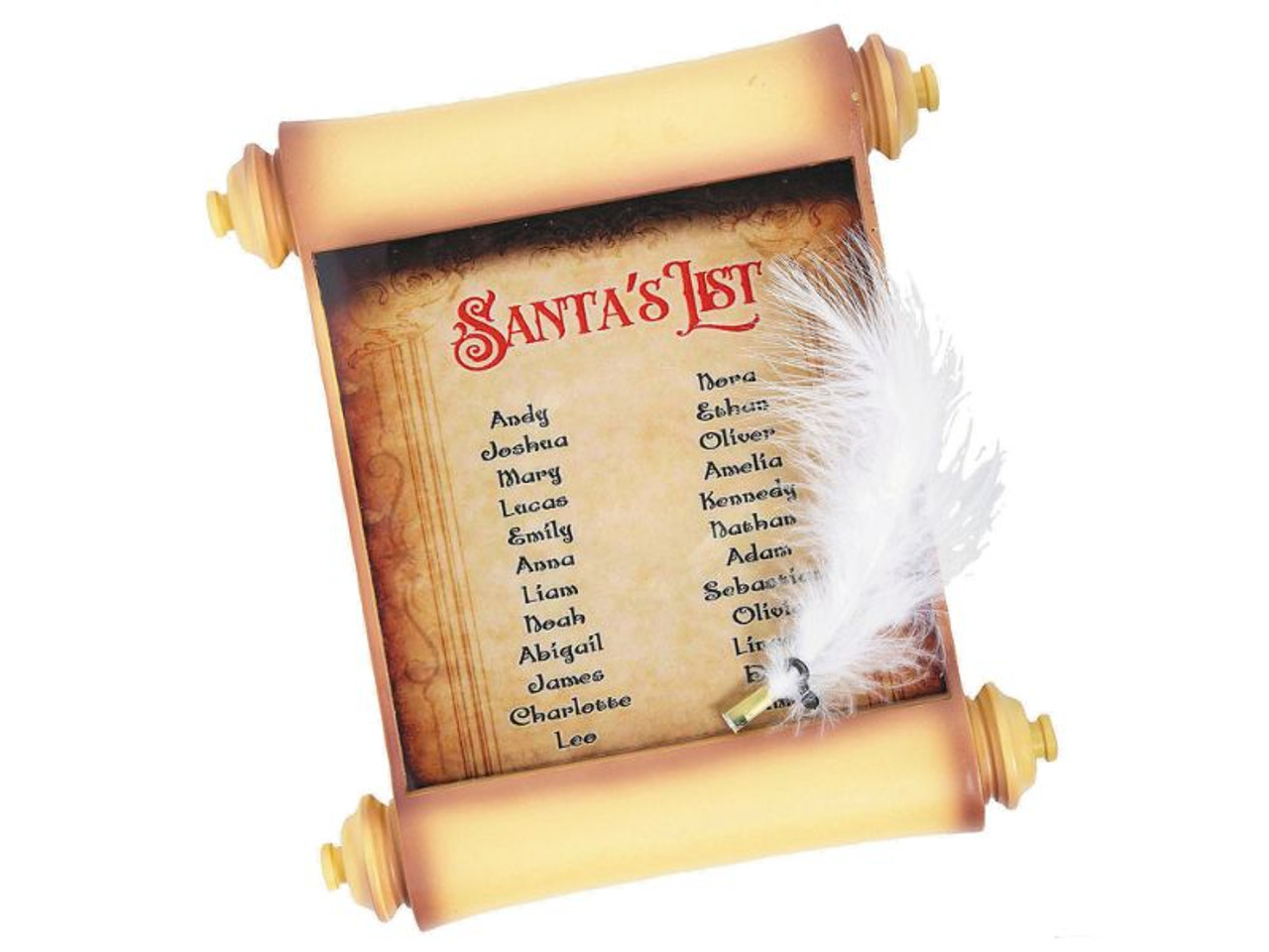 Animated Santa's List - Light-Up Christmas Table Decoration