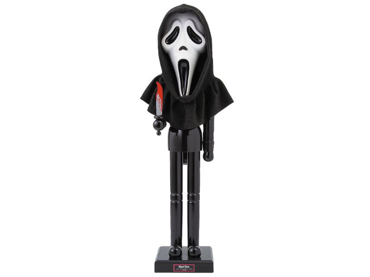 Ghost Face Wooden Nutcracker - 3 Ft - Collectible Holiday Horror Decoration