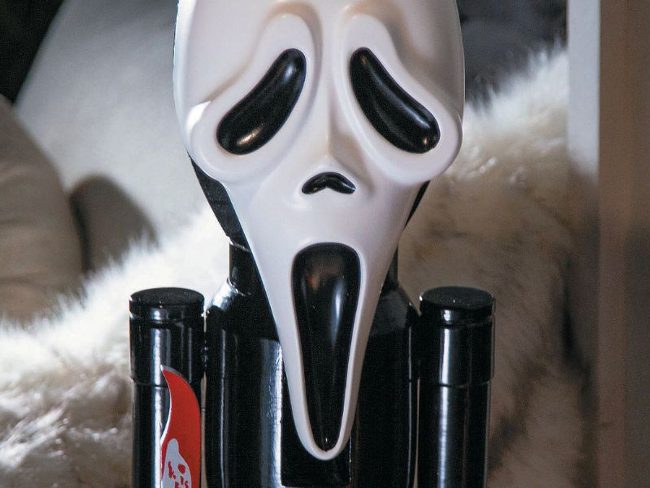 Ghost Face Wooden Nutcracker - 3 Ft - Collectible Holiday Horror Decoration