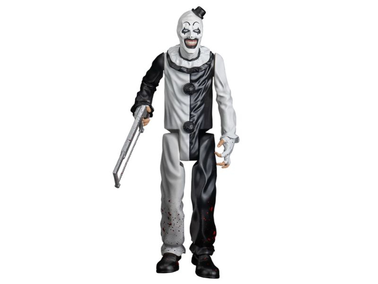 12 inch Art the Clown Terrifier collectible action figure with hacksaw