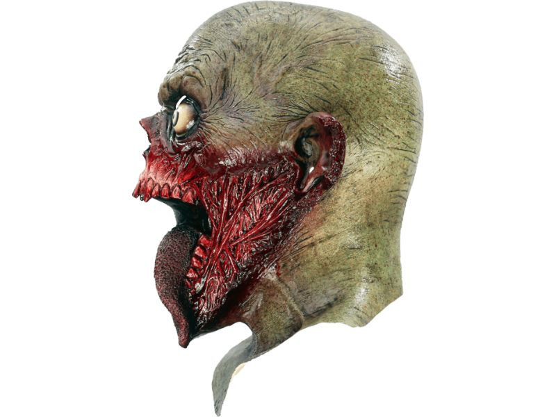 Realistic tongue slasher zombie Halloween mask