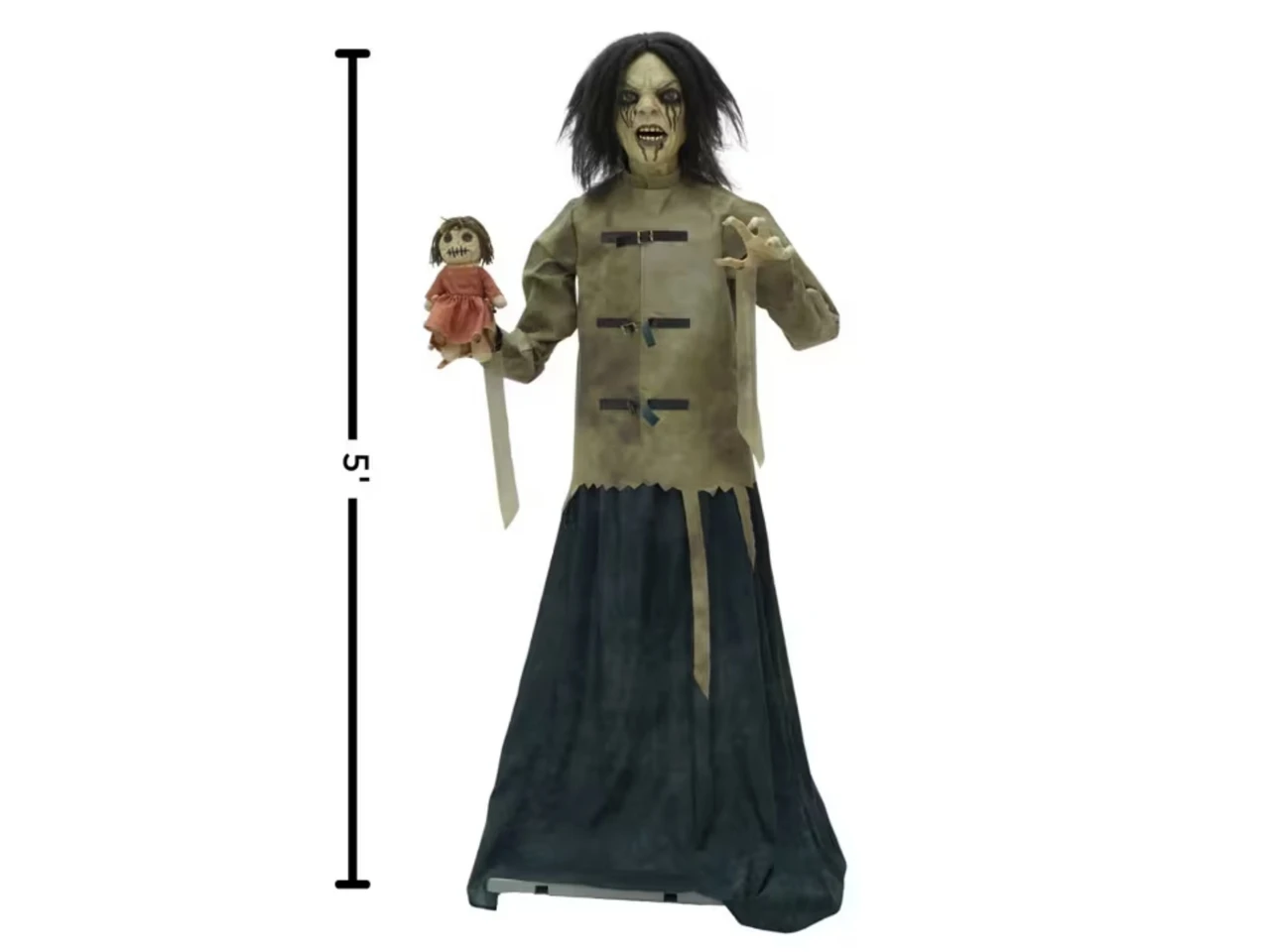 scary halloween decoration straitjacket figure
