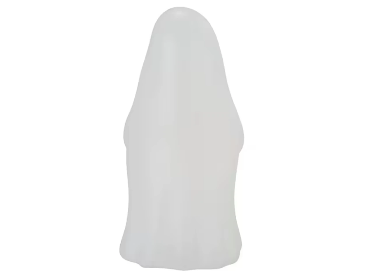 small Halloween ghost decoration with glowing pumpkin