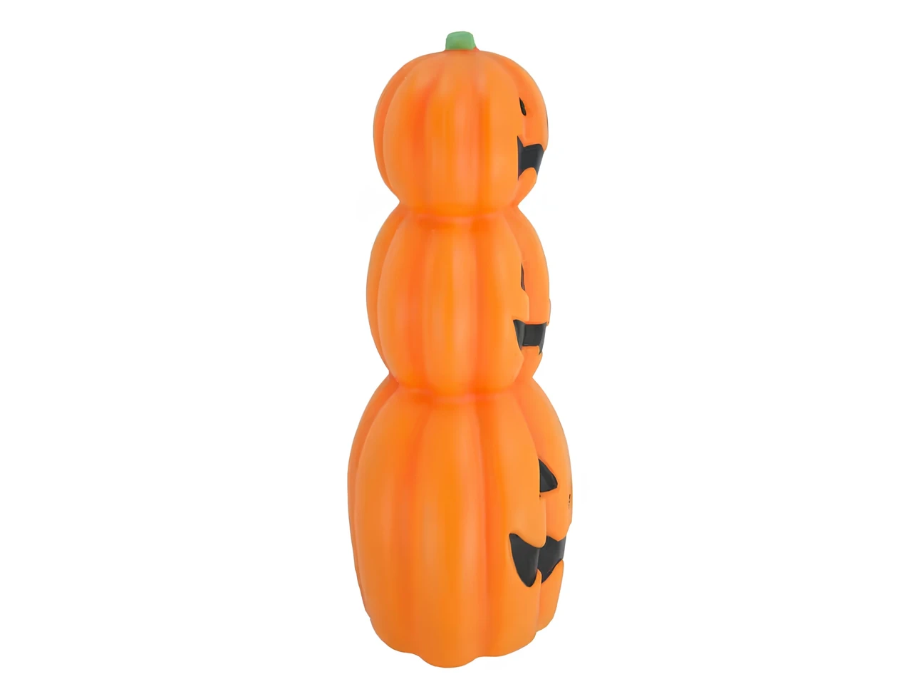 three stacked jack o lantern tabletop halloween decoration