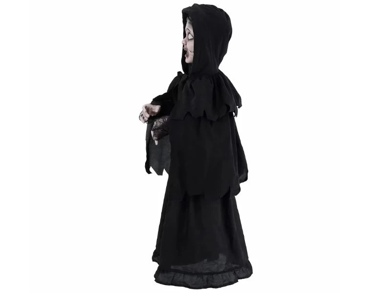 standing animatronic halloween doll with led eyes