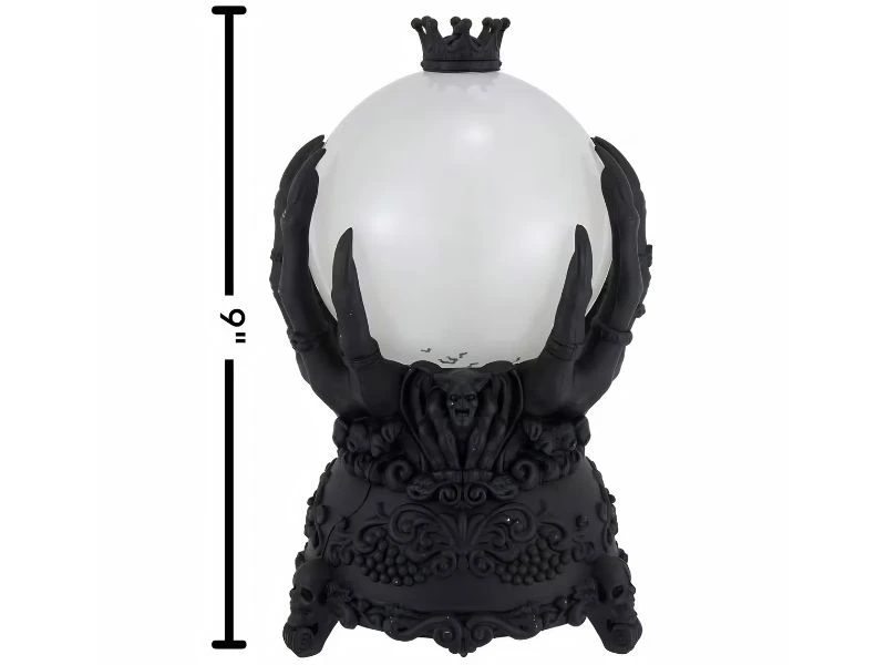 led crystal ball halloween centerpiece glowing purple orb