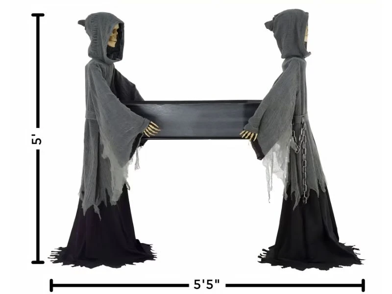 large grim reaper skeleton halloween prop outdoor