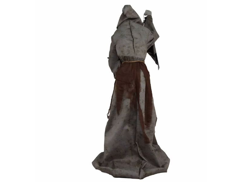 light up witch halloween animatronic with glowing lantern