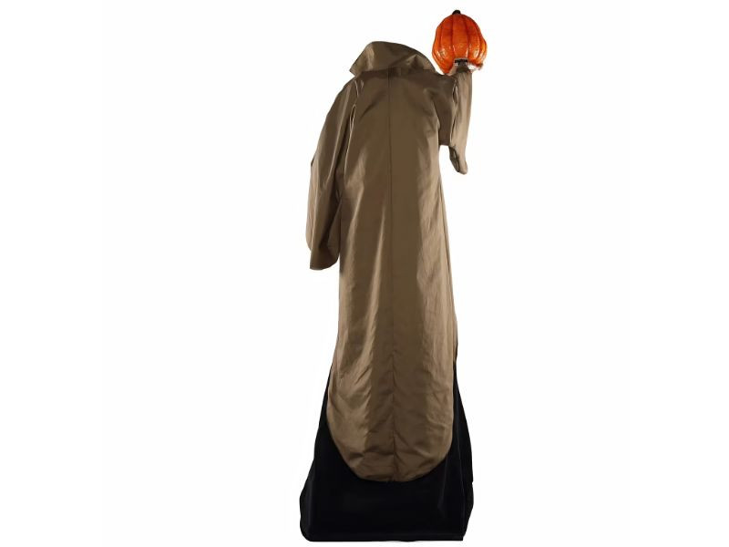 scary 9 foot halloween prop with glowing pumpkin head