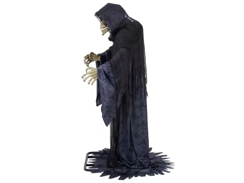 6 Ft 9 Animated Rising Skeleton Reaper Halloween Decoration