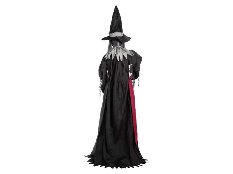 6 ft talking witch halloween decoration with sound