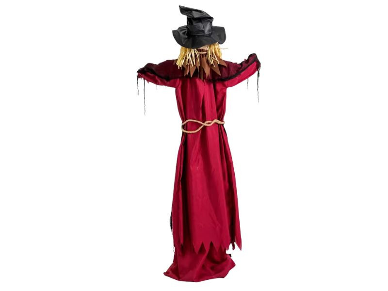 light up talking scarecrow Halloween prop outdoor display
