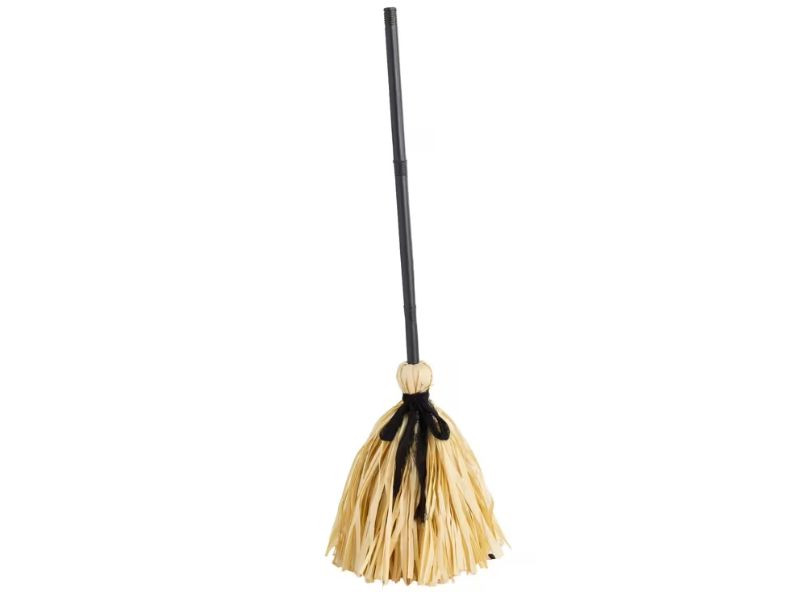37 inch halloween broom prop animated