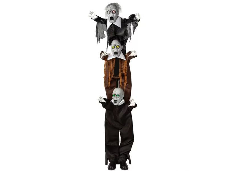 tall zombie Halloween prop with sound effects