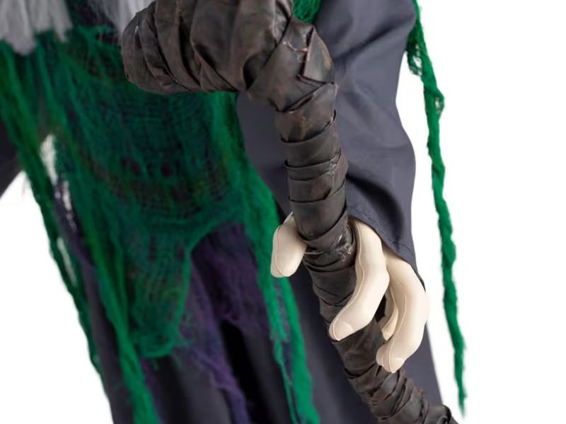 5 ft halloween witch decoration with pop up girl