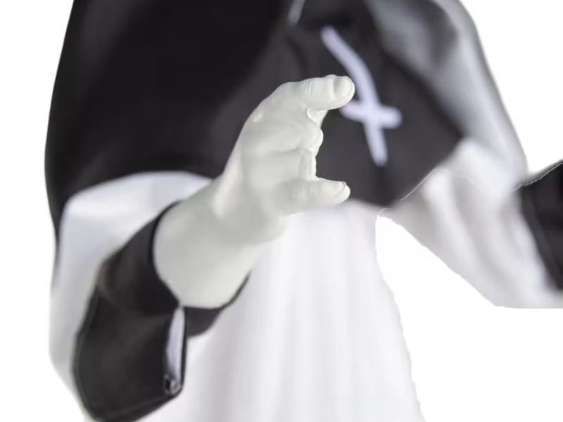 spooky hanging ghost nun halloween prop