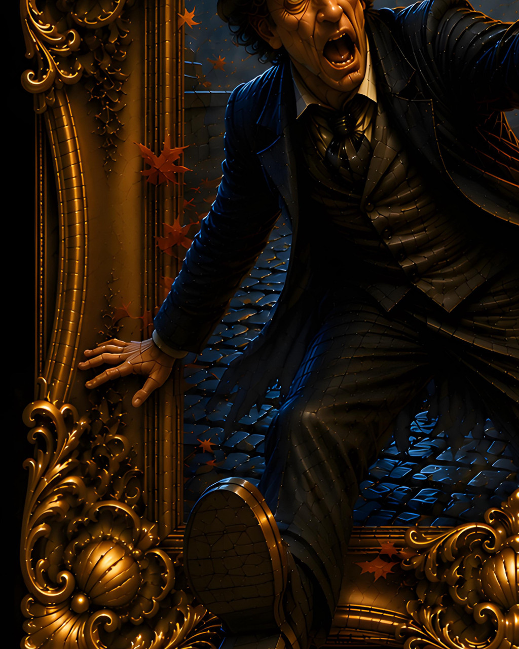Dark fantasy artwork for offices, libraries, haunted houses, game rooms, and seasonal displays