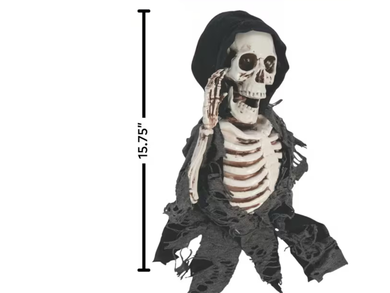 Hanging Skeleton Reaper Creeper Halloween Decoration Wall Prop 15.75"