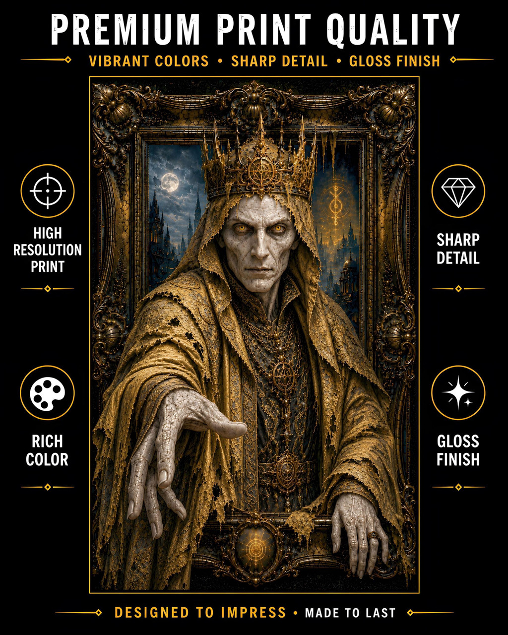 King in Yellow inspired weird fiction artwork with occult atmosphere and dark fantasy mood