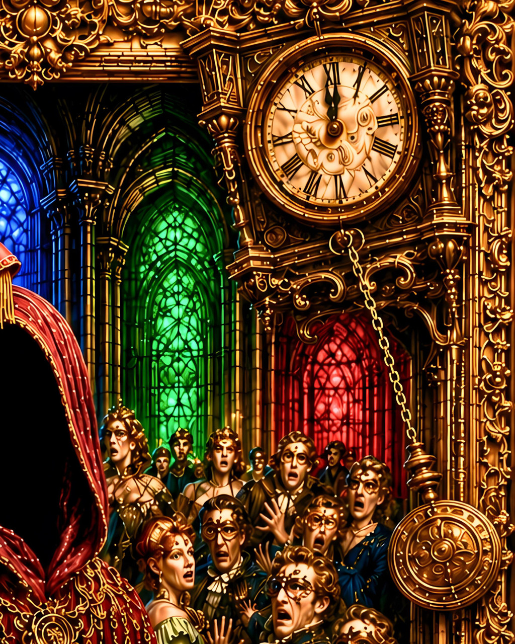 Masquerade horror wall art for home theaters, libraries, hallways, and offices