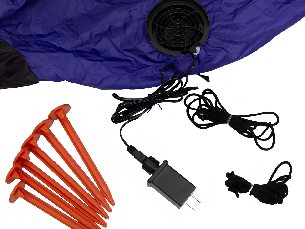 Halloween spider witch blow up yard display with lights