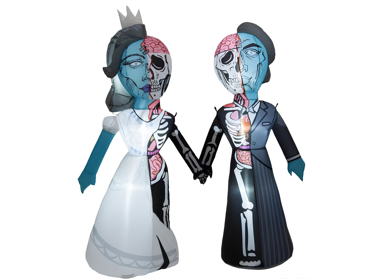 5 ft zombie couple inflatable outdoor Halloween decor