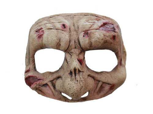 Zombie Latex Half Mask With Strap