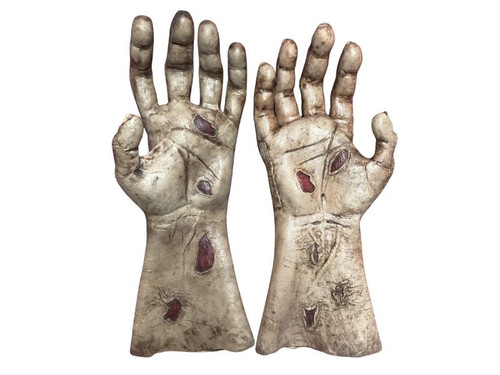 Scary Halloween zombie prop hands brown tone
