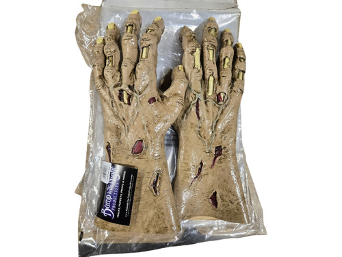 Realistic Zombie Hands Latex Adult Halloween Costume Prop Scary Undead