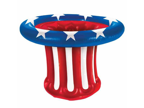 Patriotic Hat Beer Cooler Inflatable 4th Of July