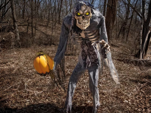 prowling jack animated halloween prop skeleton figure