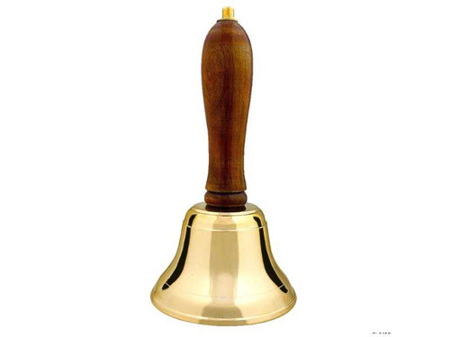 Large Brass Christmas Hand Bell