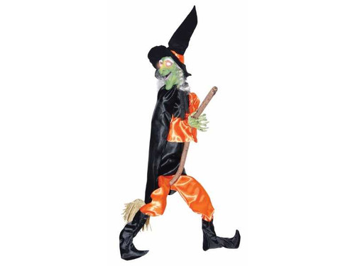 Leg Kicking Witch With Broom