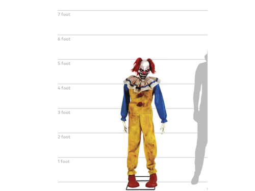 scary clown animatronic decoration with sound effects