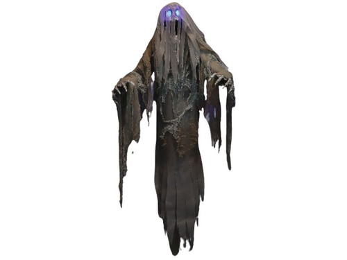 5ft Hanging Ghost Prop with LED Eyes and Creepy Sound