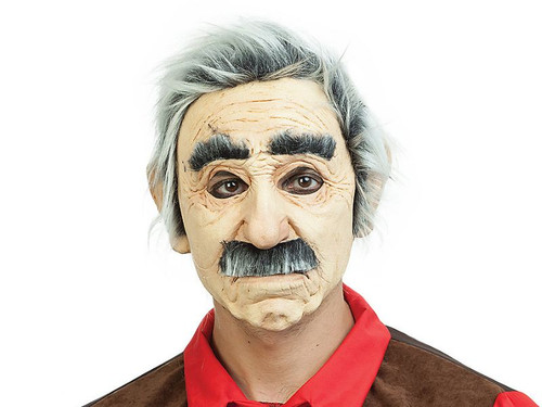 Adult Cascarrabias Mask - Full Over-the-Head Latex Grouch Mask Costume Accessory for Halloween, One Size Fits Most.